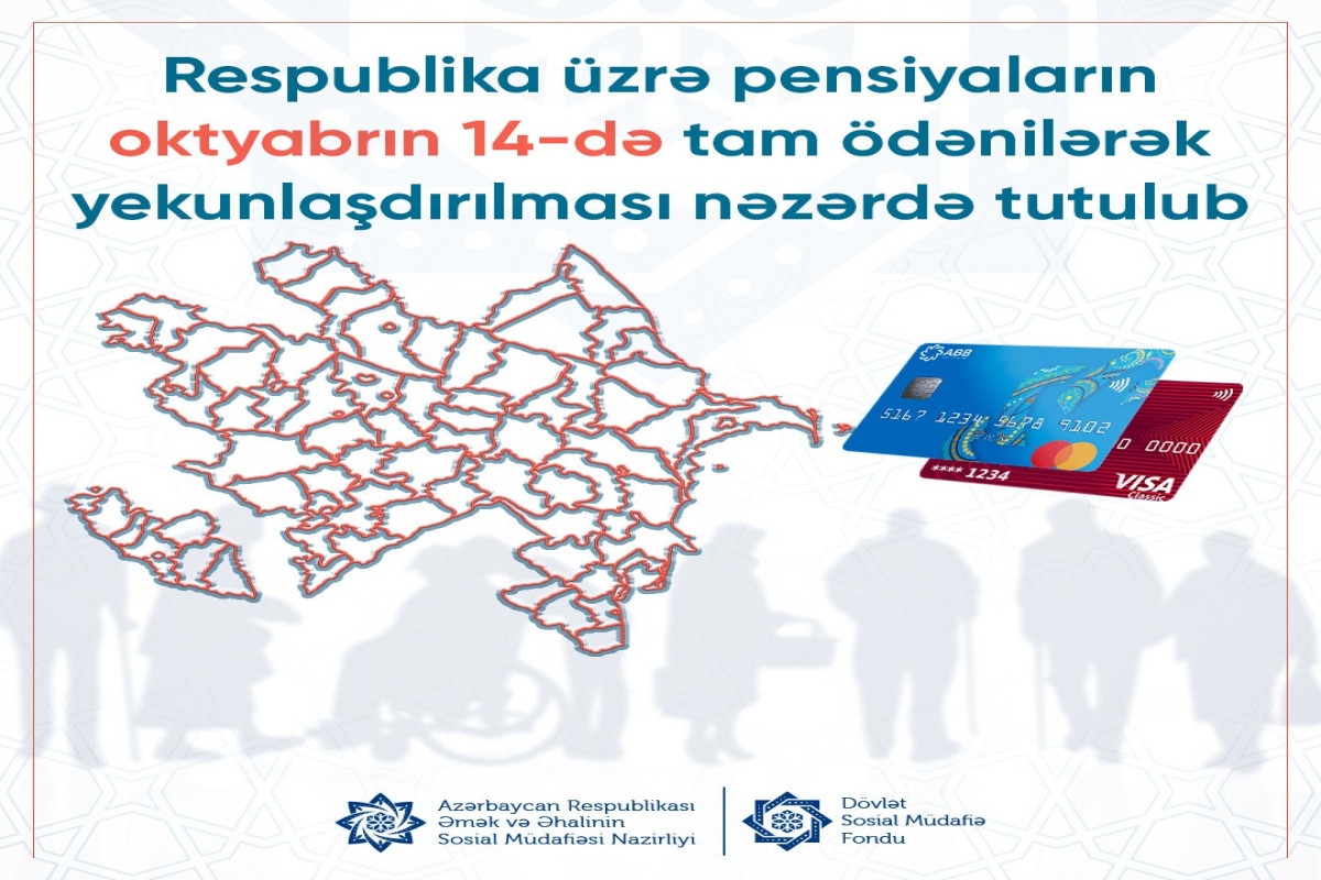 DSMF: Oktyabr pensiyaları ayın 14-dək tam ödəniləcək