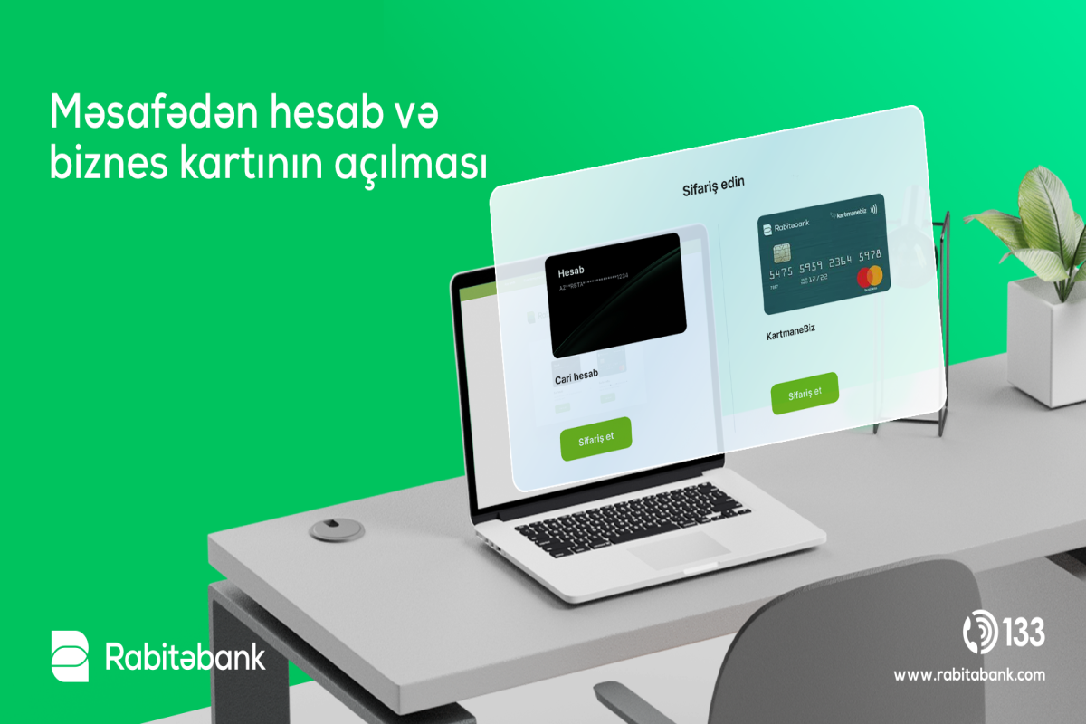 "Rabitəbank" müştəriləri banka getmədən hesab aça biləcəklər