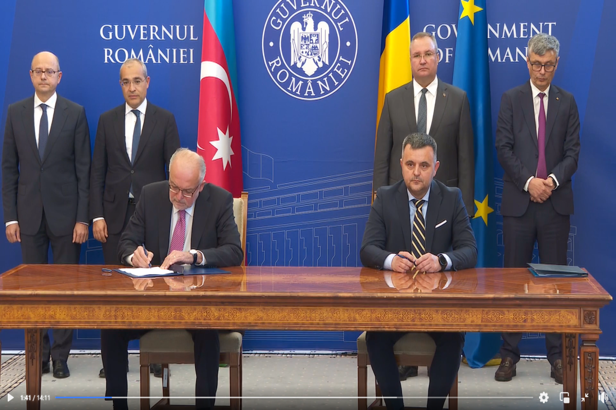 “Romgaz” ilə SOCAR arasında əməkdaşlığa dair Memorandum imzalanıb