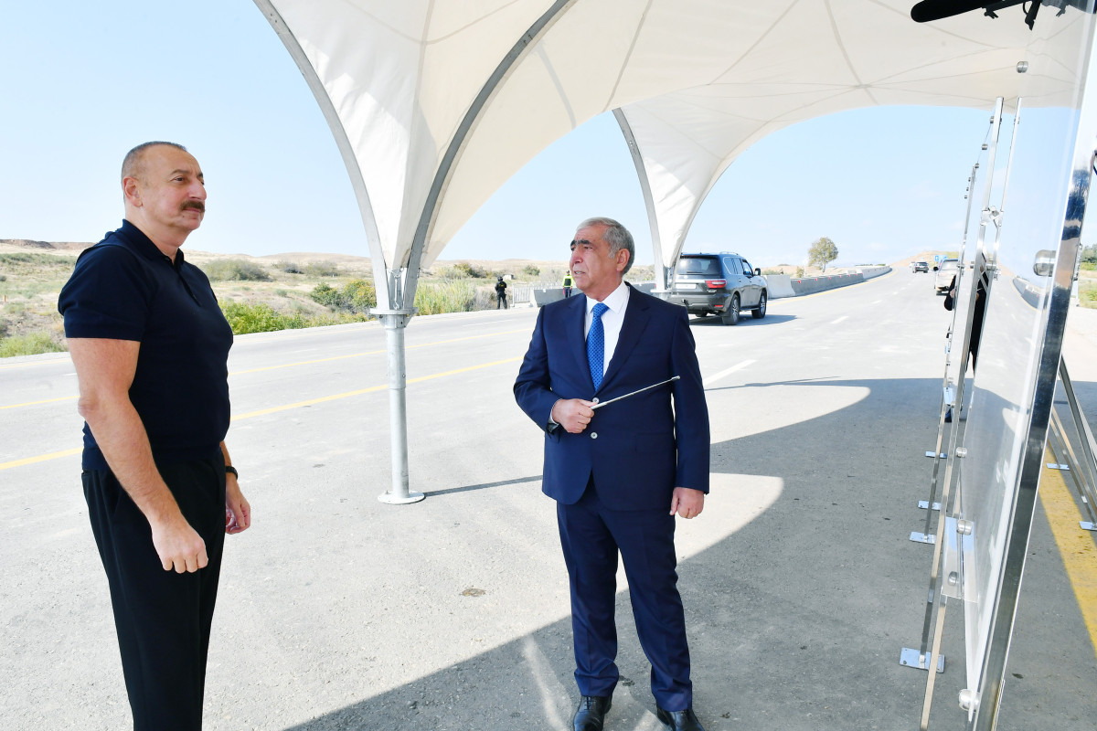 Şükürbəyli–Cəbrayıl–Hadrut avtomobil yolunun Şükürbəyli–Cəbrayıl hissəsi istifadəyə verilib - YENİLƏNİB 