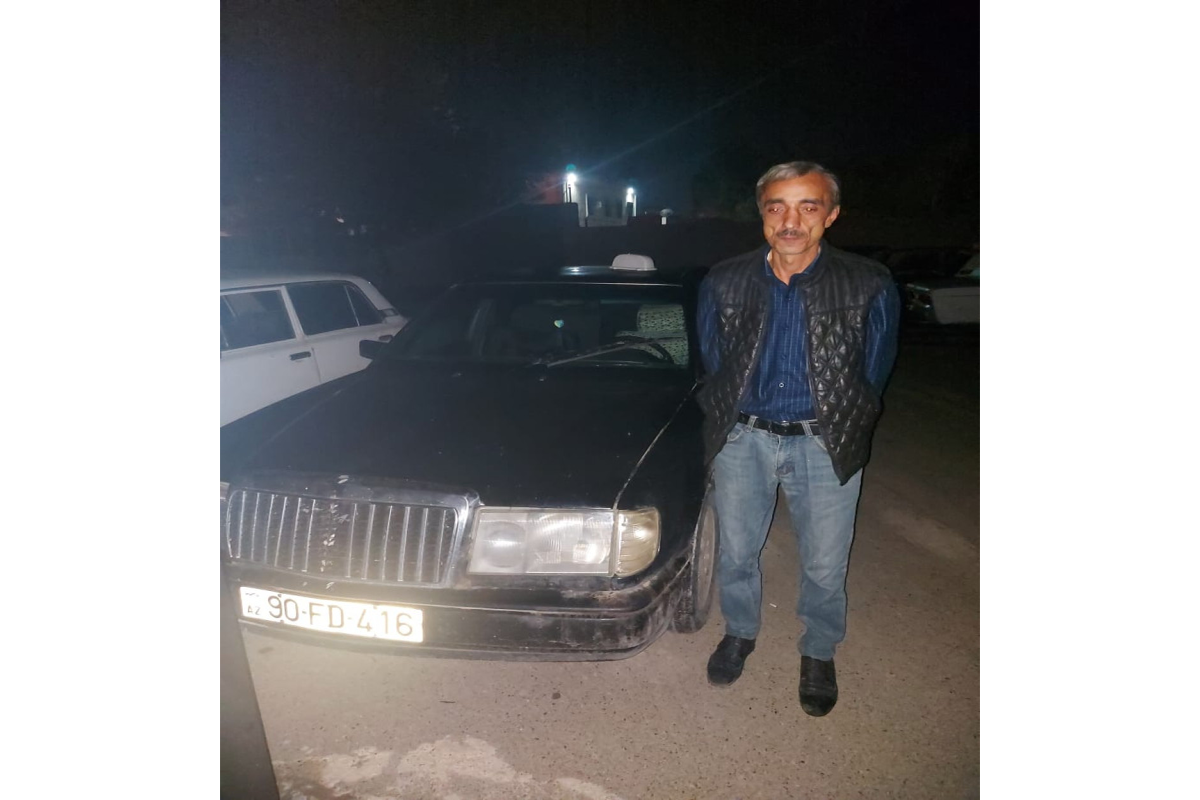 Sabirabadda narkotik istifadə edən taksi sürücüsü saxlanılıb