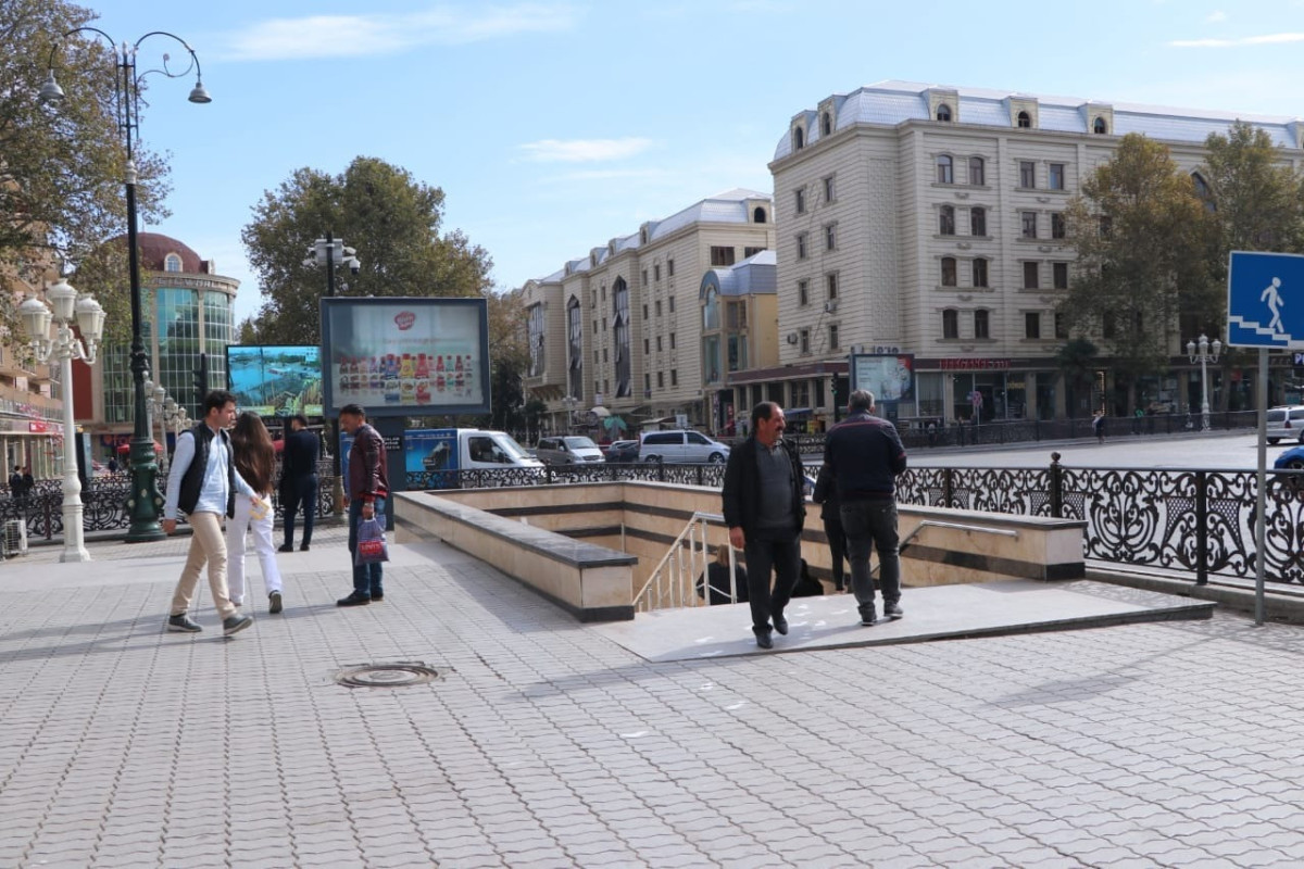 Gəncədə yeraltı keçidlər növbəti dəfə təmir olunub - FOTO 