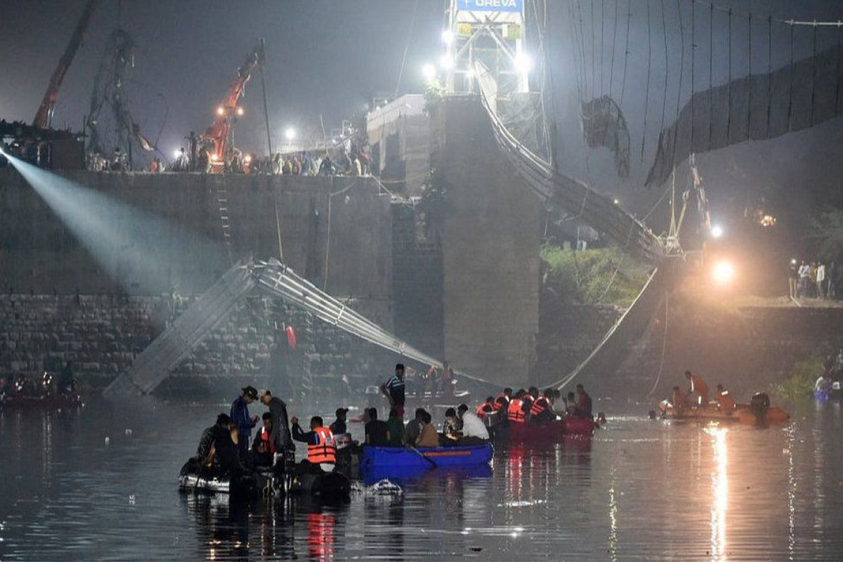 Число погибших при обрушении вантового моста в Индии выросло до 141-ВИДЕО -ОБНОВЛЕНО 2 