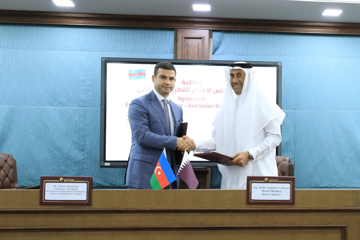 Подписание соглашения о создании совместного бизнес-совета Азербайджан - Катар