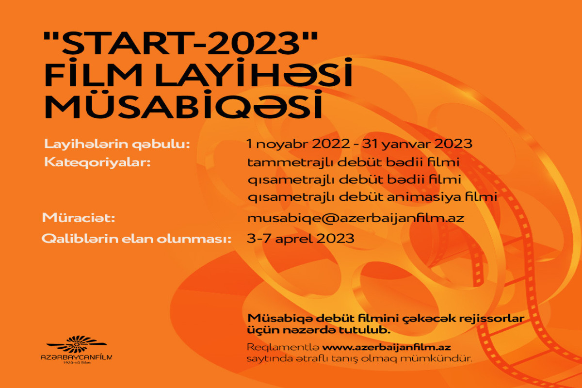 “Azərbaycanfilm” yeni başlayan rejissorlar üçün müsabiqə elan edib