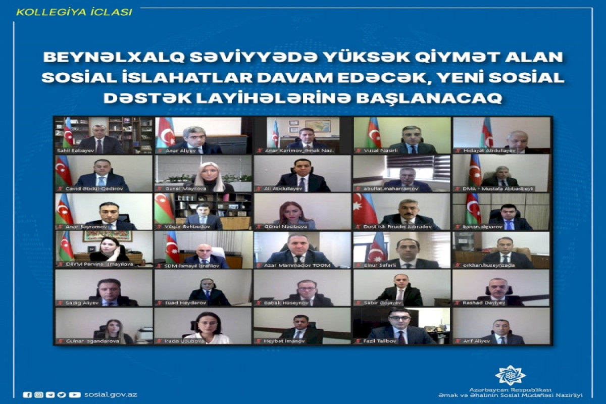Yeni sosial dəstək layihələrinə başlanacaq