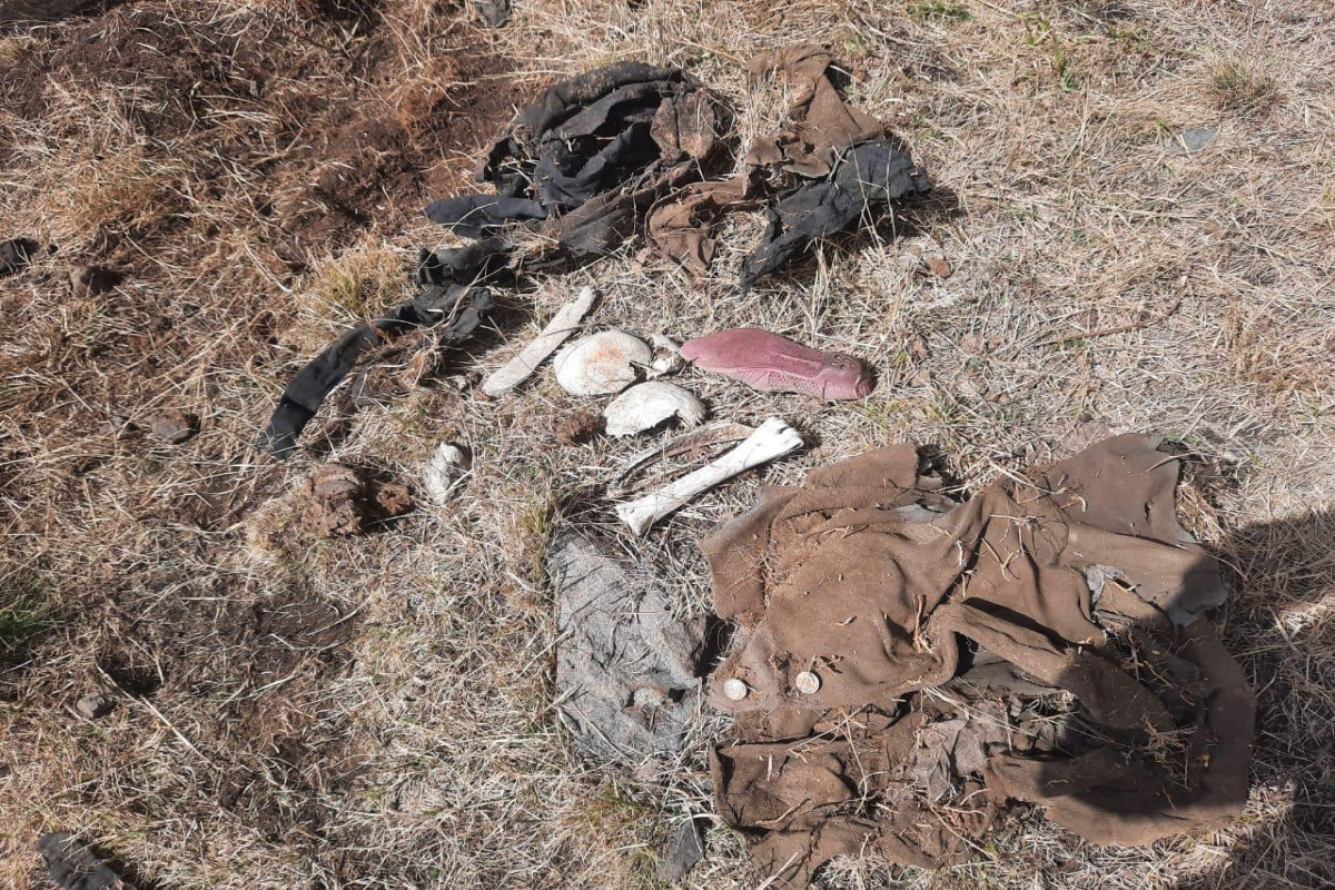 Remains of skeleton of person supposed to have been tortured to death in Armenian captivity found in Azerbaijan