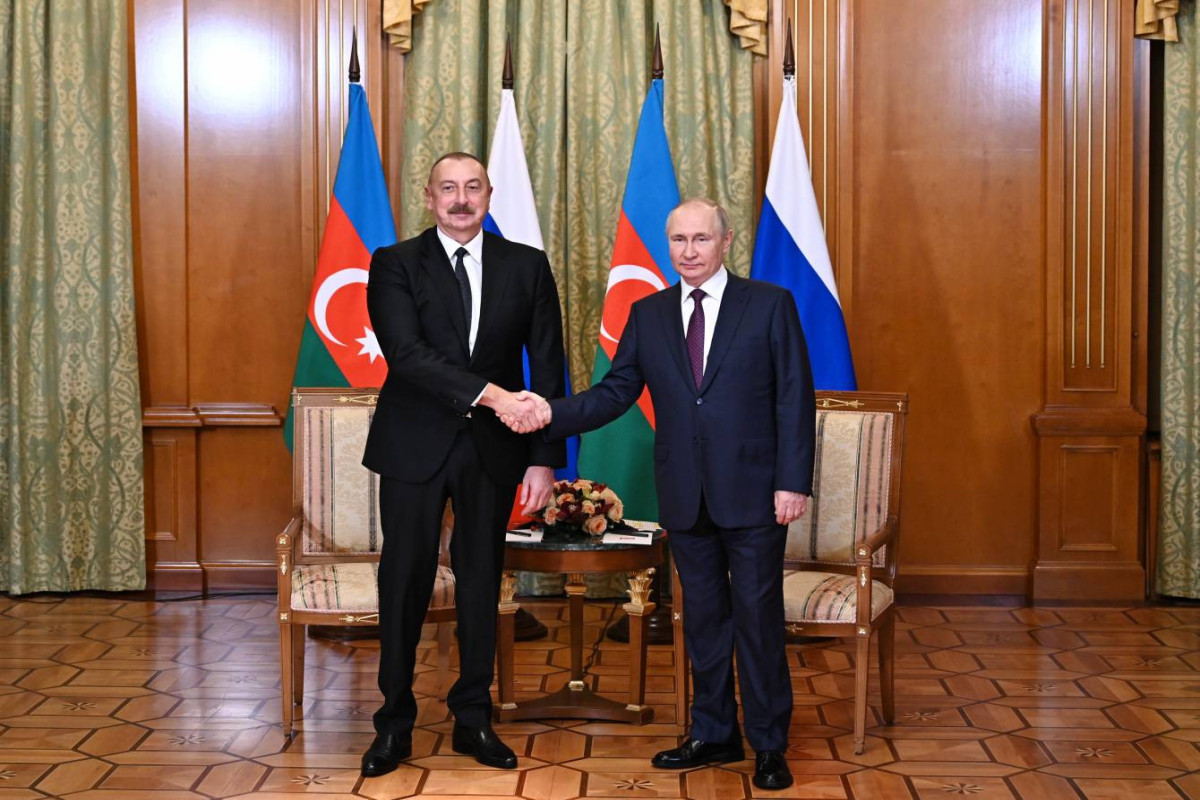 Президент Ильхам Алиев, Владимир Путин