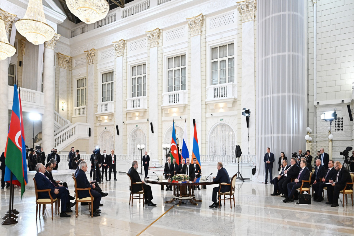 Joint statement was adopted following the meeting of leaders of Azerbaijan, Russia and Armenia (TEXT)