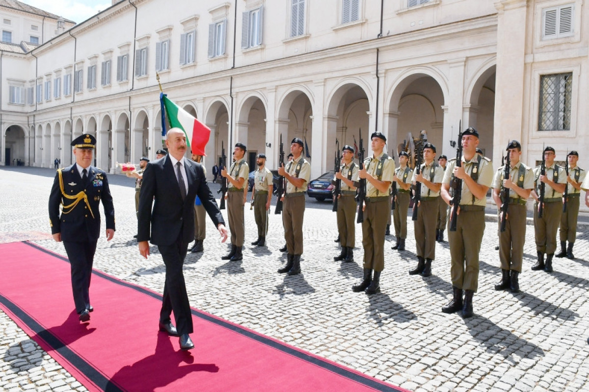 President Ilham Aliyev met with President of Italy Sergio Mattarella in Rome-UPDATED 