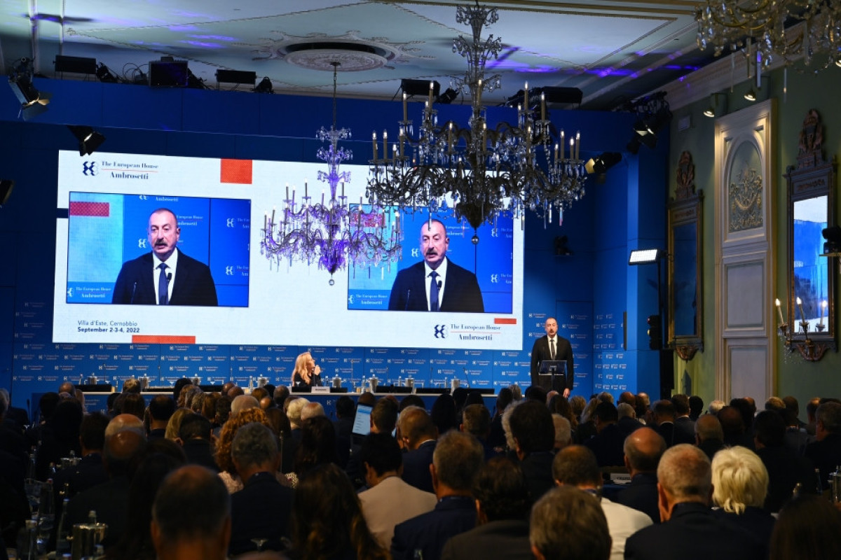 President Ilham Aliyev attended international forum in Cernobbio, Italy