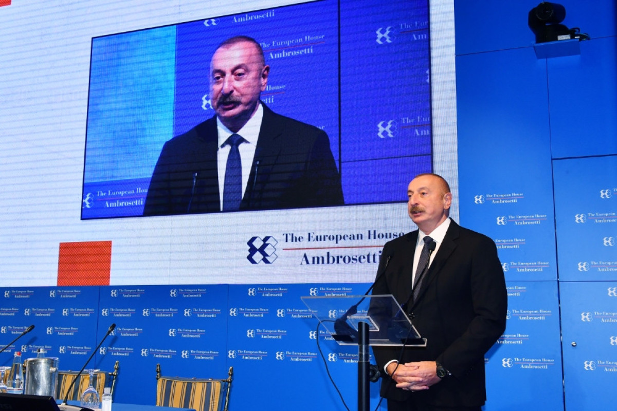 President Ilham Aliyev attended international forum in Cernobbio, Italy