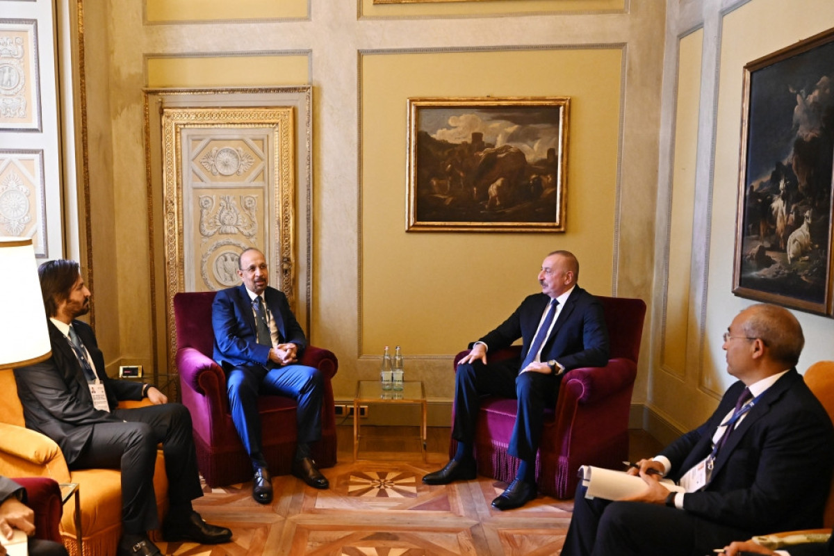 President Ilham Aliyev met with Minister of Investment of Saudi Arabia in Cernobbio, Italy