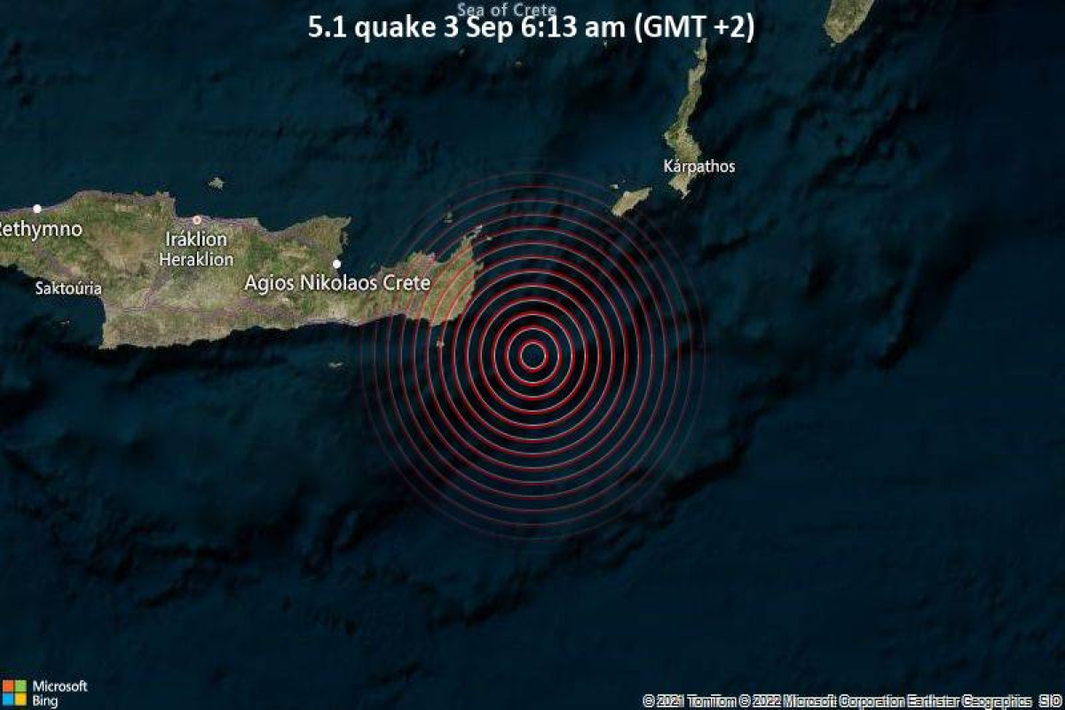 Magnitude 5.8 earthquake strikes Crete, Greece region