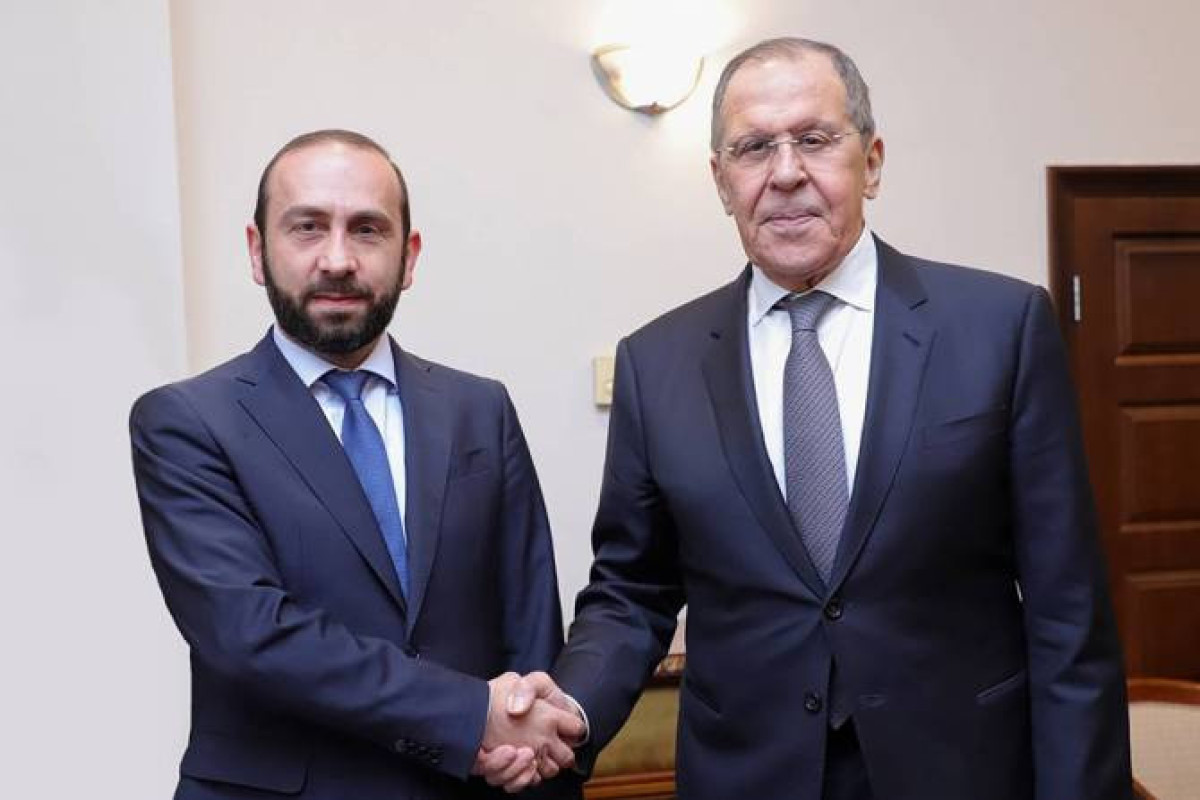 Ararat Mirzoyan, Armenian Foreign Minister and  Sergey Lavrov, Russian Foreign Minister