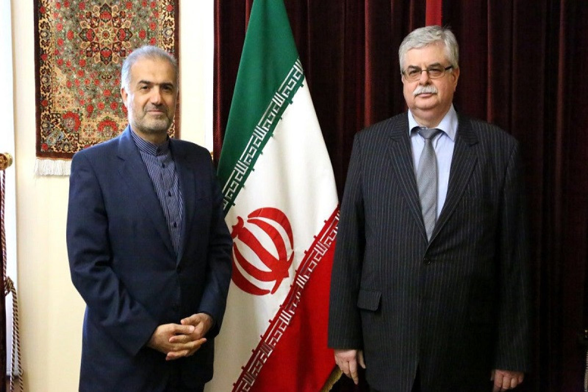 Kazem Jalali,  Iran's Ambassador to Russia and Alexey Dedov, Russia's Ambassador to Iran