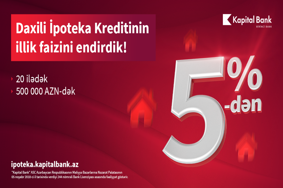 Arzuladığınız evi Kapital Bank-la alın!