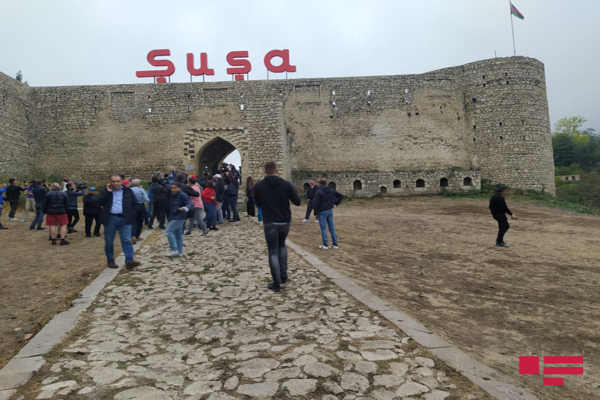 Foreign travelers visited Azerbaijan's city of Shusha-PHOTO 