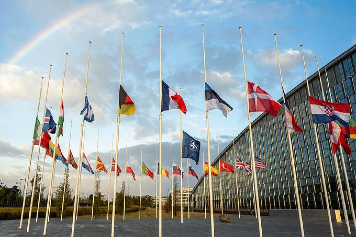 All flags at NATO Headquarters lowered in connection with death of Queen Elizabeth II