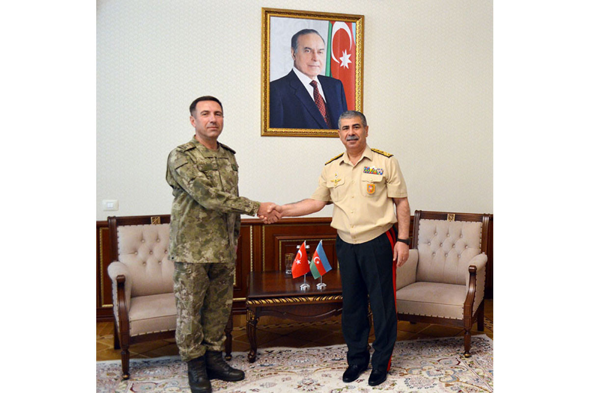 Defense Minister of the Republic of Azerbaijan, Colonel General Zakir Hasanov has received Lieutenant-General Abdullah Katirci