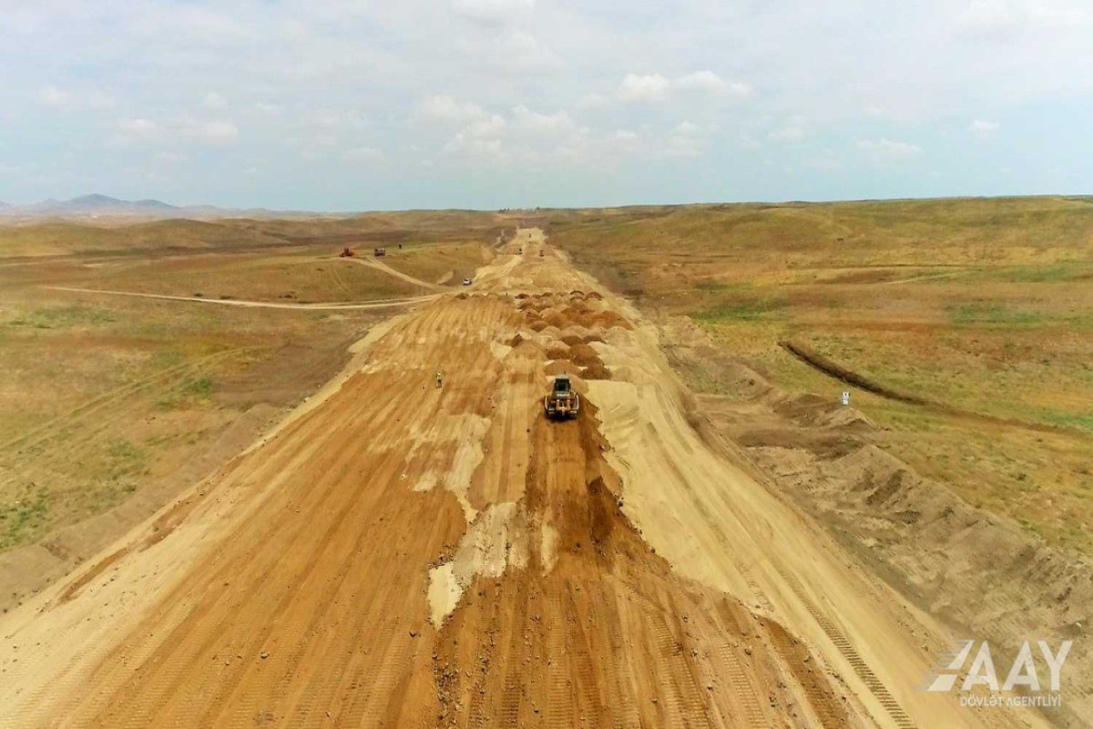 Construction of Agdam-Fuzuli road rapidly underway-PHOTO 