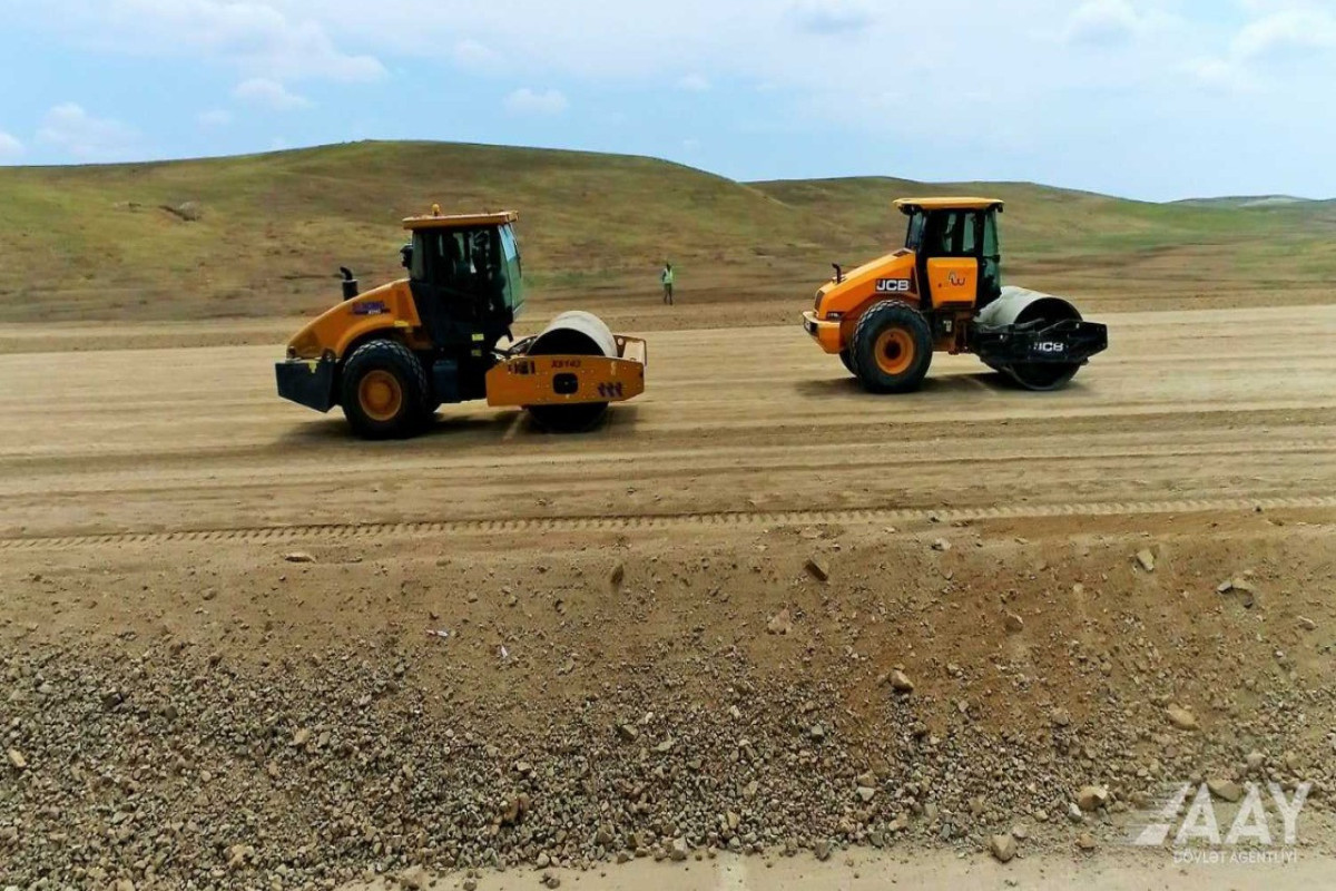 Construction of Agdam-Fuzuli road rapidly underway-PHOTO 