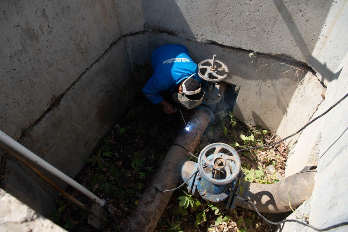 Работы для обеспечения устойчивого водоснабжения города Лачин