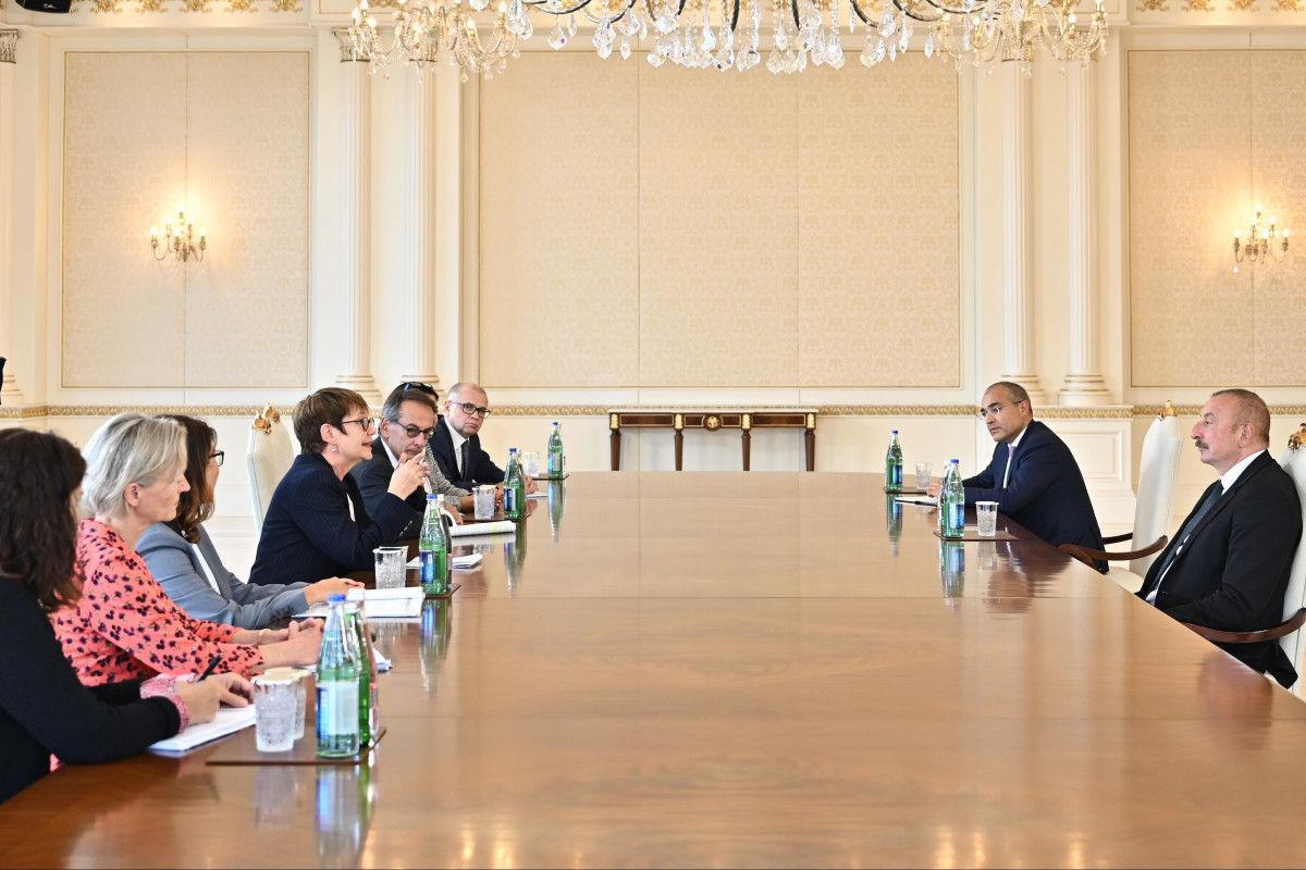 Встреча Президента Ильхама Алиева с президентом Европейского банка реконструкции и развития Одиль Рено-Бассо