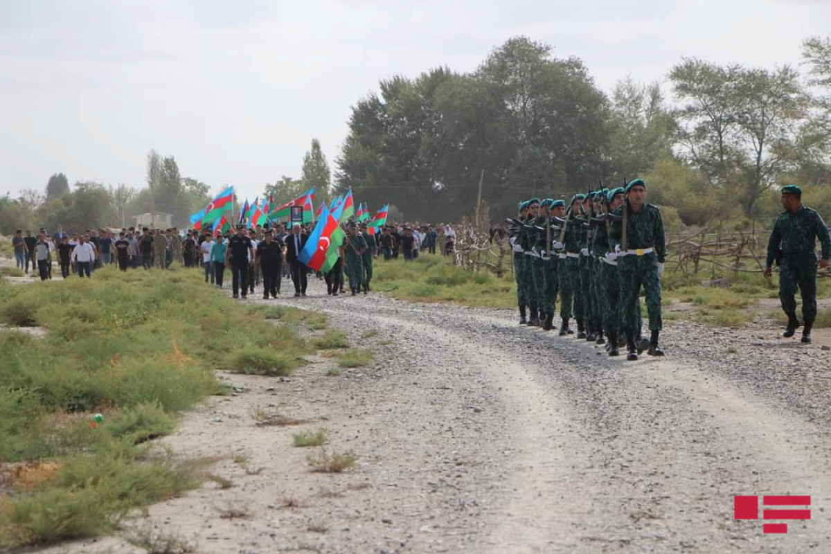 Yevlaxda şəhid dəfn edilib