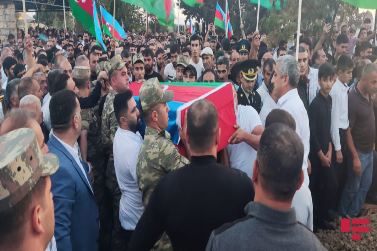 Şəhid Zöhrab Kərimov Biləsuvarda dəfn edilib  - FOTO 