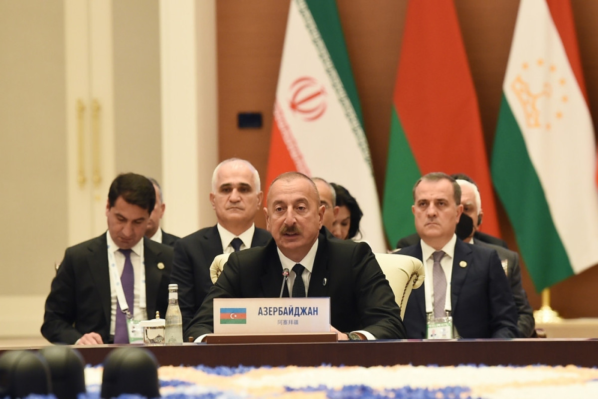 В Самарканде прошел саммит стран-членов ШОС, Президент Ильхам Алиев выступил на саммите-ОБНОВЛЕНО-1 