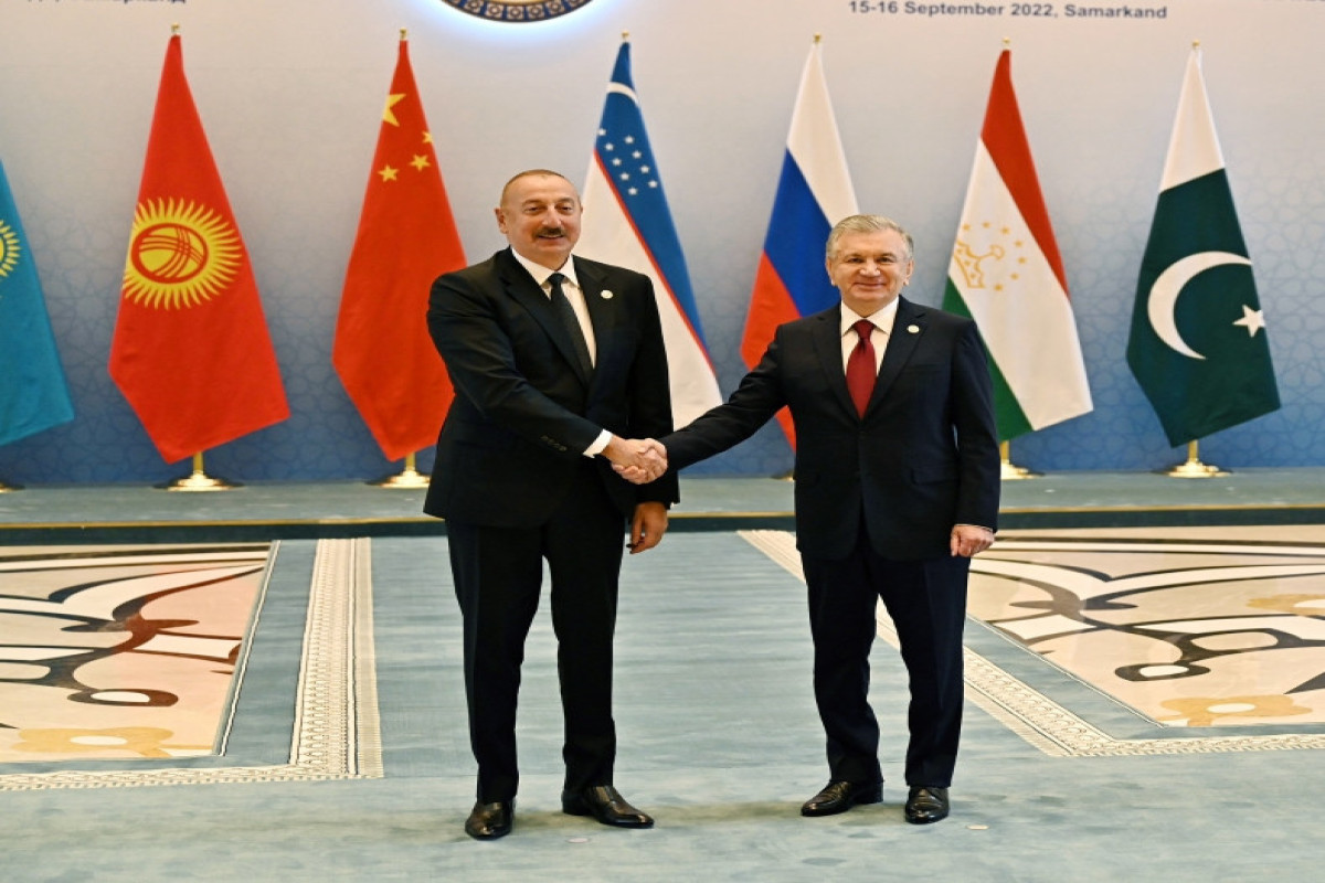 Shanghai Cooperation Organization member states Summit was held in Samarkand  President Ilham Aliyev made a speech at the Summit-UPDATED 