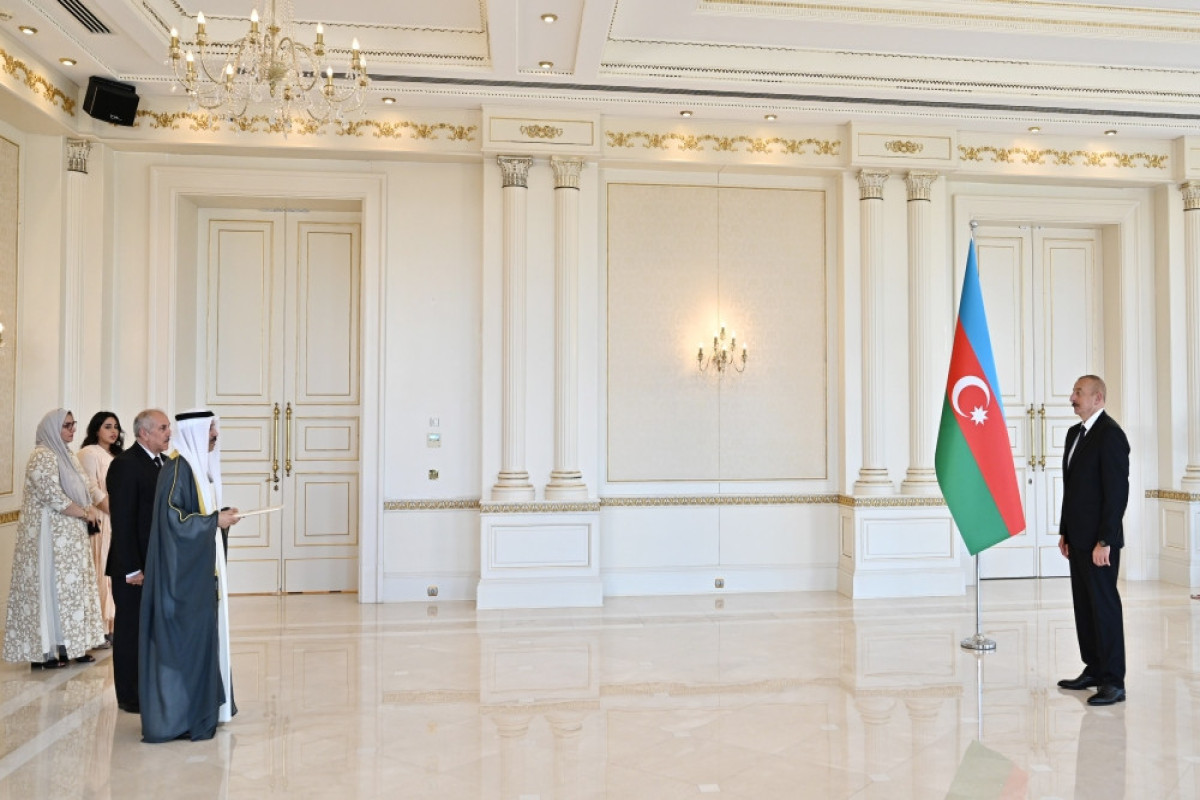 President Ilham Aliyev received credentials of incoming ambassador of Kuwait