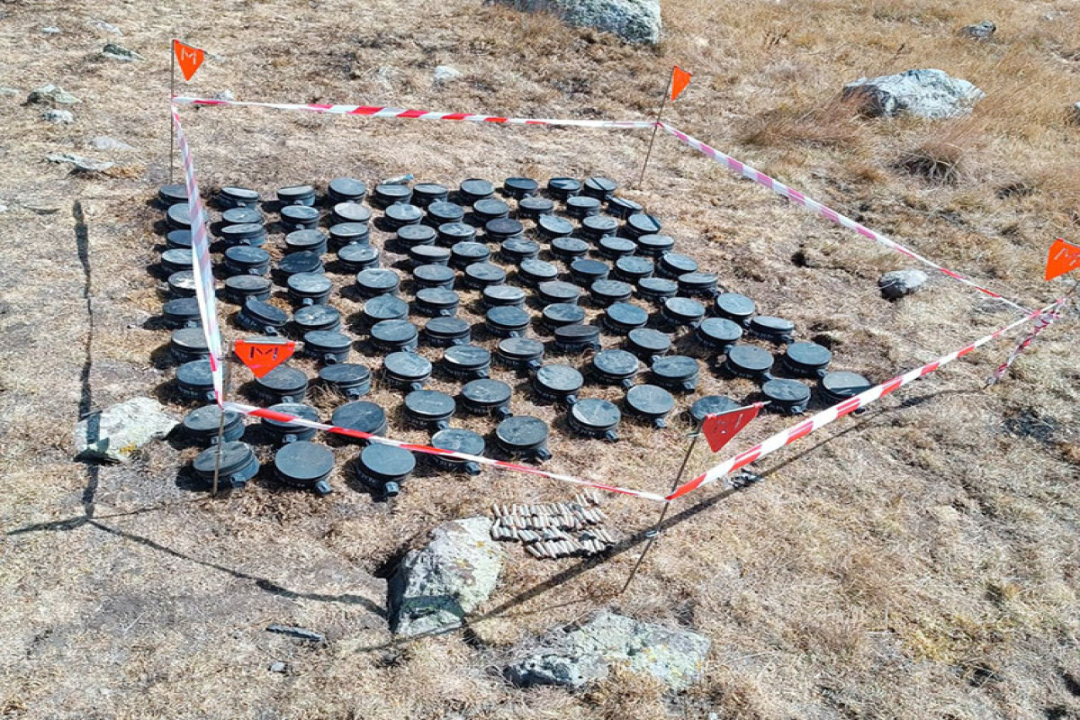 Laçında ermənilərin basdırdığı daha 100 mina zərərsizləşdirilib - FOTO  - VİDEO 