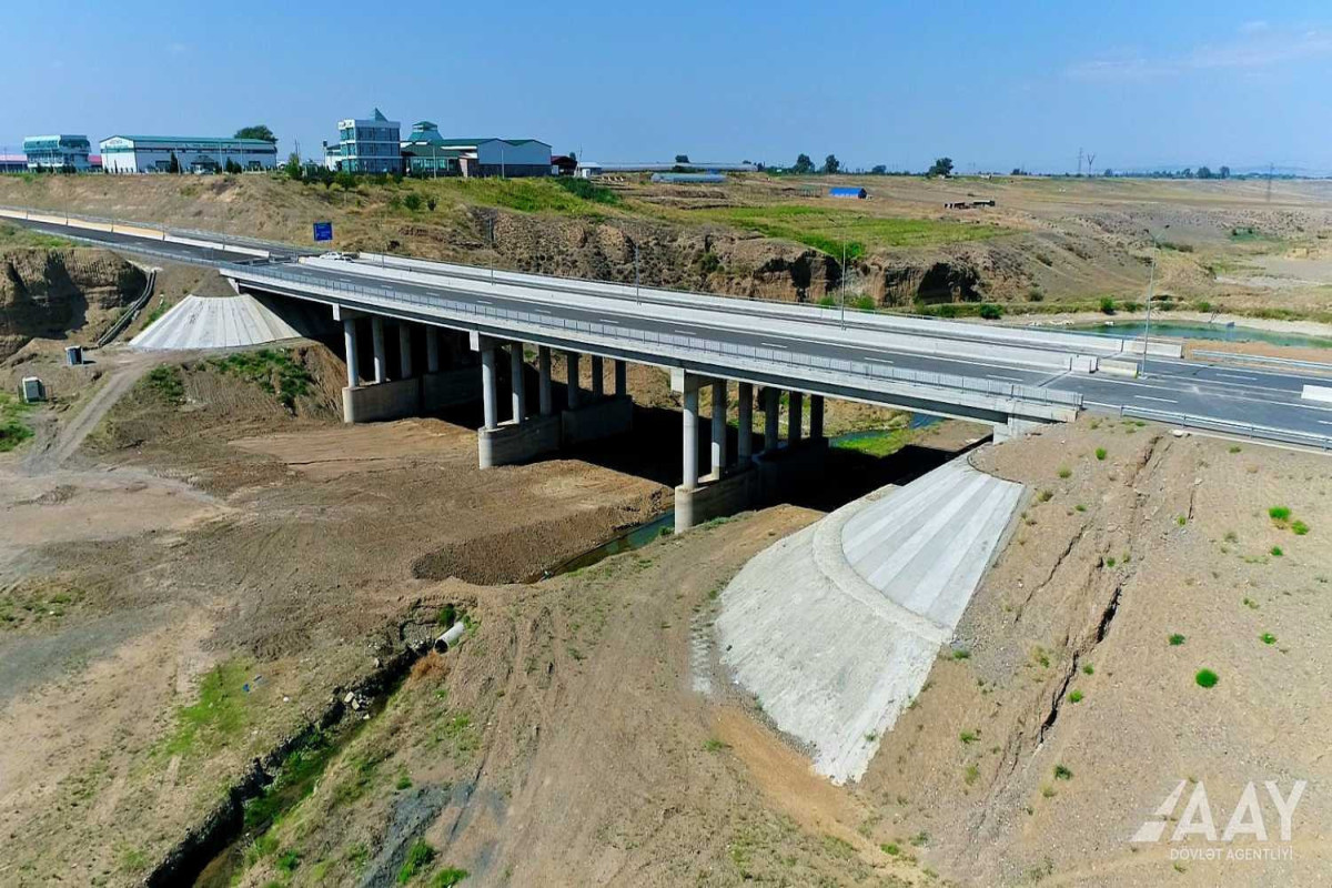 Завершено строительство участка дороги Гянджа-Газах-Грузия-ФОТО -ВИДЕО 