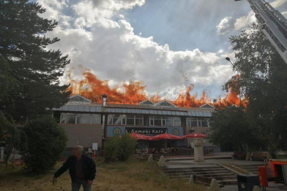 Fire broke out in Atatürk University cafeteria