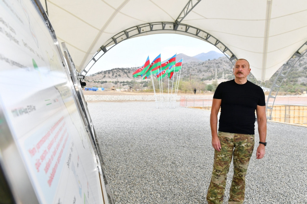 Prezident “Laçın” Qovşaq Yarımstansiyasının təməlqoyma mərasimində iştirak edib  - FOTO 