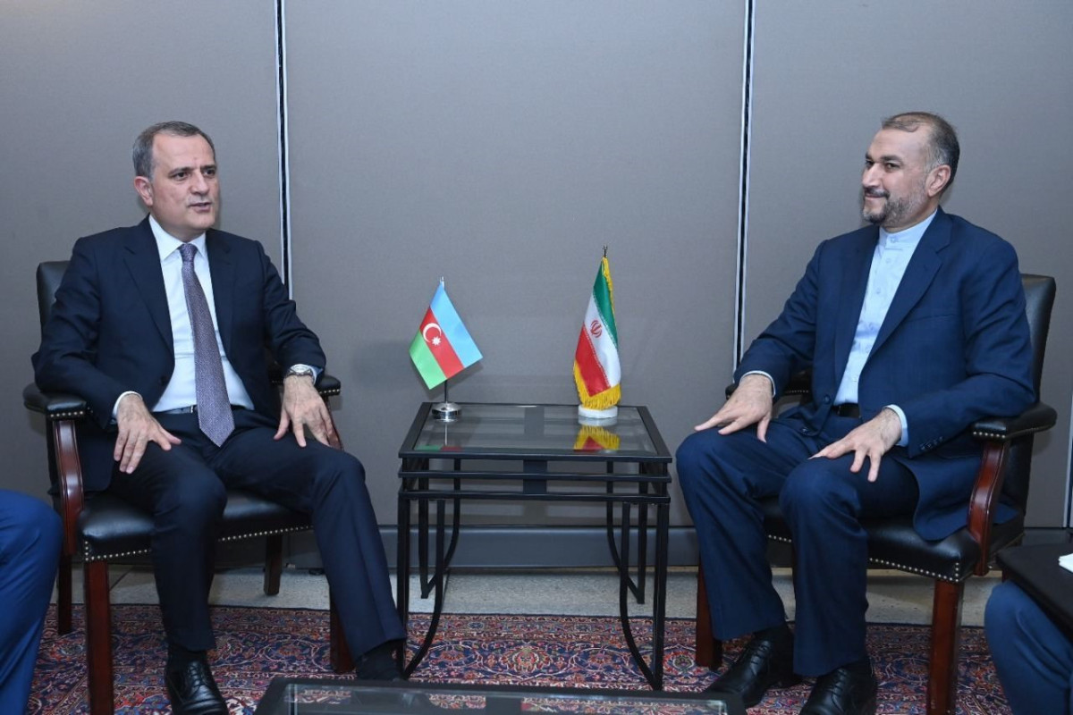 The Minister of Foreign Affairs of the Republic of Azerbaijan Jeyhun Bayramov and the Minister of Foreign Affairs of the Islamic Republic of Iran Huseyn Amir Abdullahian