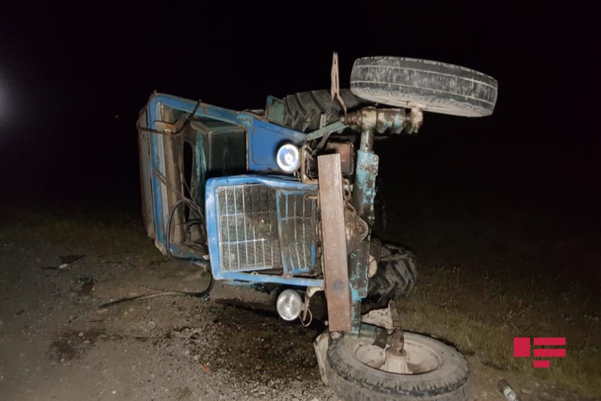 Tovuzda traktor aşıb, 50 yaşlı sürücü ölüb