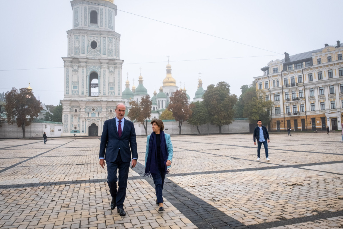 French FM arrives in Kyiv