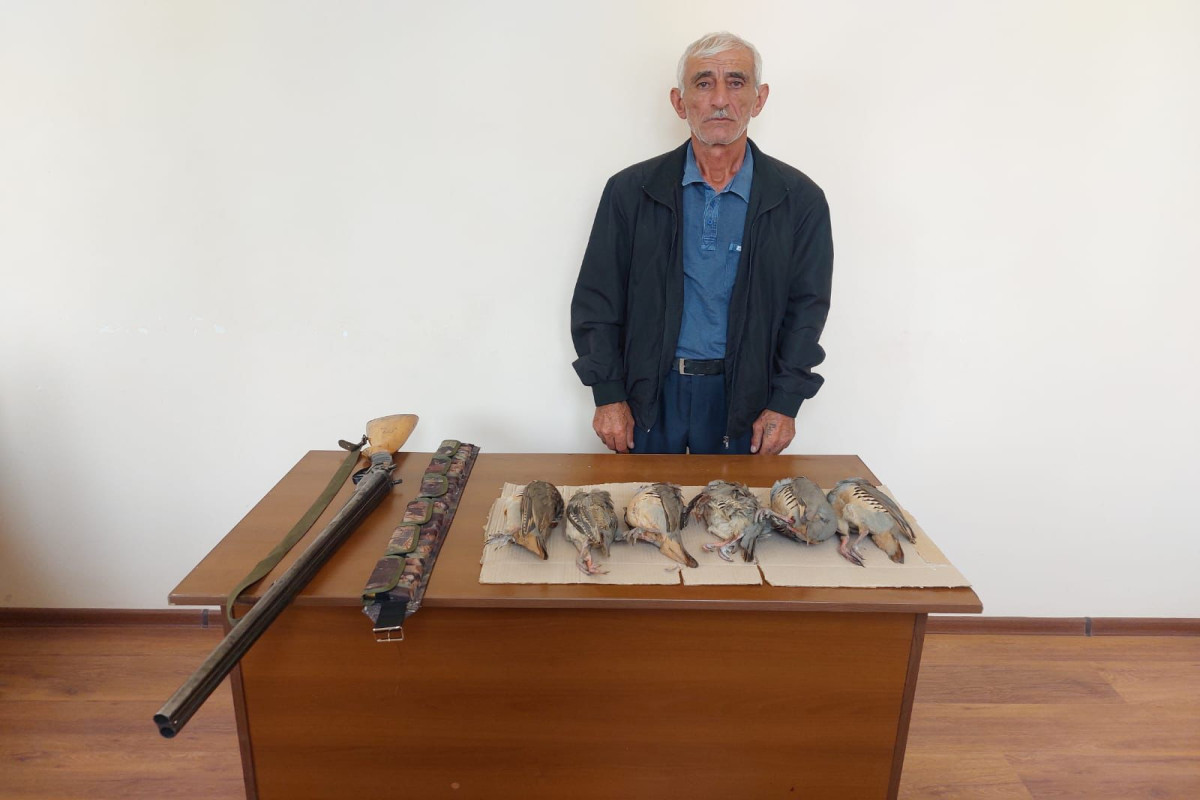 Cəbrayılda qanunsuz ov edən şəxs saxlanılıb