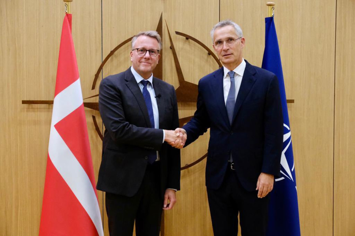 NATO Secretary General Jens Stoltenbergand Danish Defense Minister Morten Bødskov,