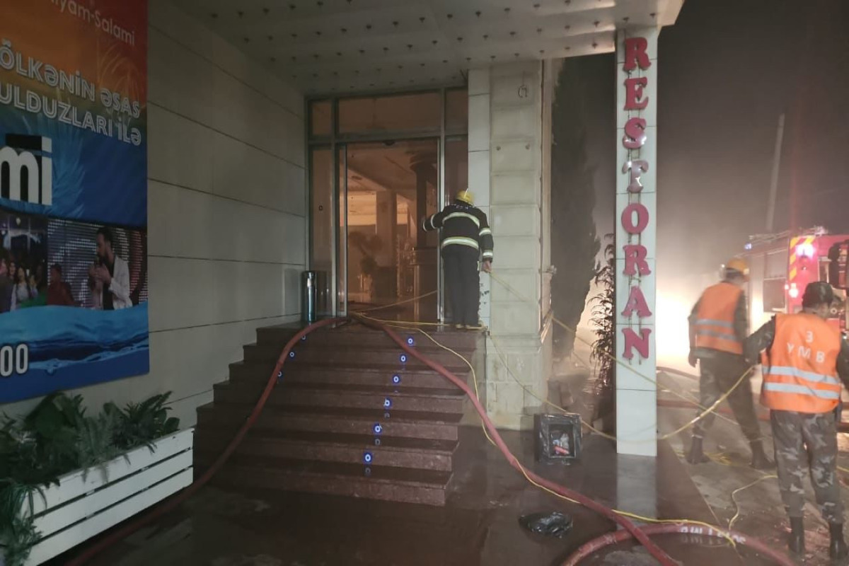 FHN: “Spring” hoteldəki yanğında 50 nəfər təxliyə edilib - YENİLƏNİB 2   - FOTO  - VİDEO 