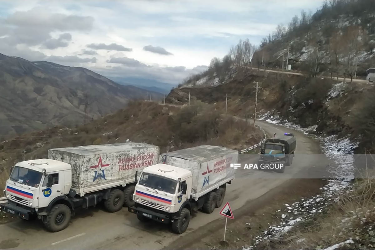 Laçın-Xankəndi yolundan RSK-nın daha bir maşın karvanı keçib  - VİDEO  - YENİLƏNİB-1 