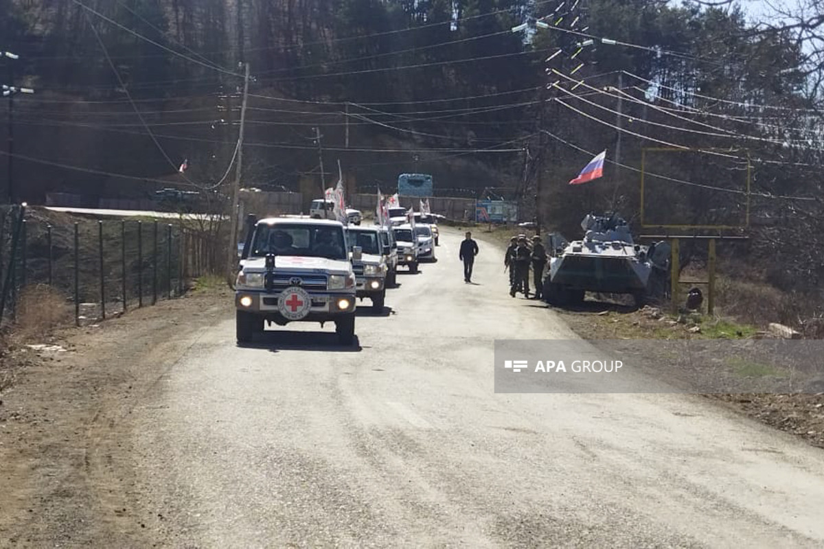 ICRC vehicles carrying Armenian origin residents, unimpededly passed through Azerbaijan