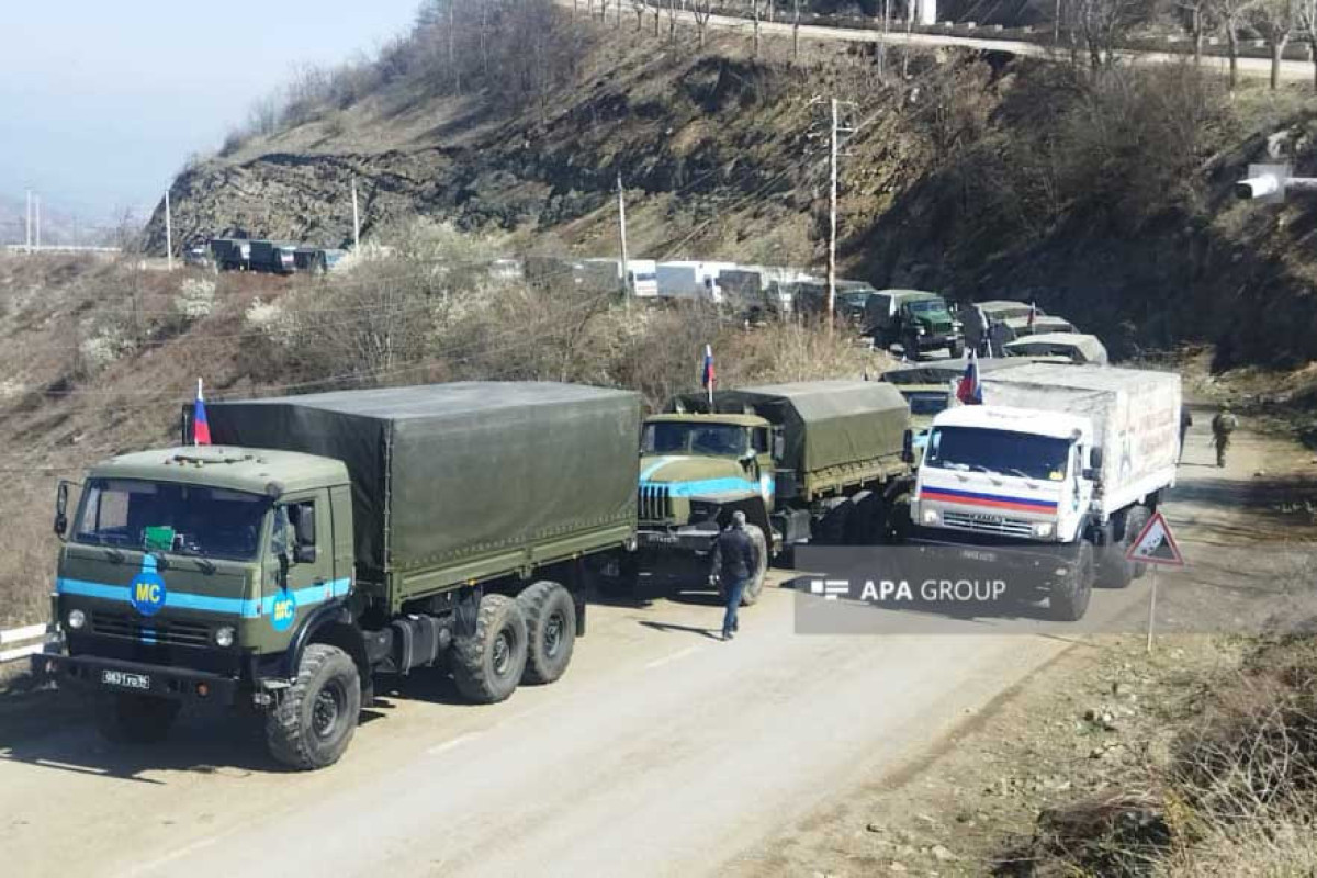 Laçın-Xankəndi yolundan RSK-nın daha bir maşın karvanı keçib  - FOTO  - YENİLƏNİB-3 