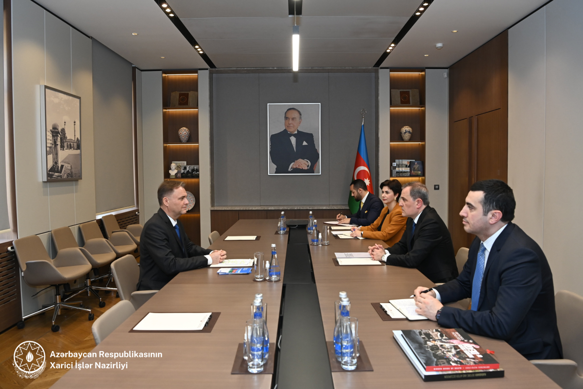 Ceyhun Bayramov Avropa Şurası Bakı ofisinin rəhbəri ilə görüşüb