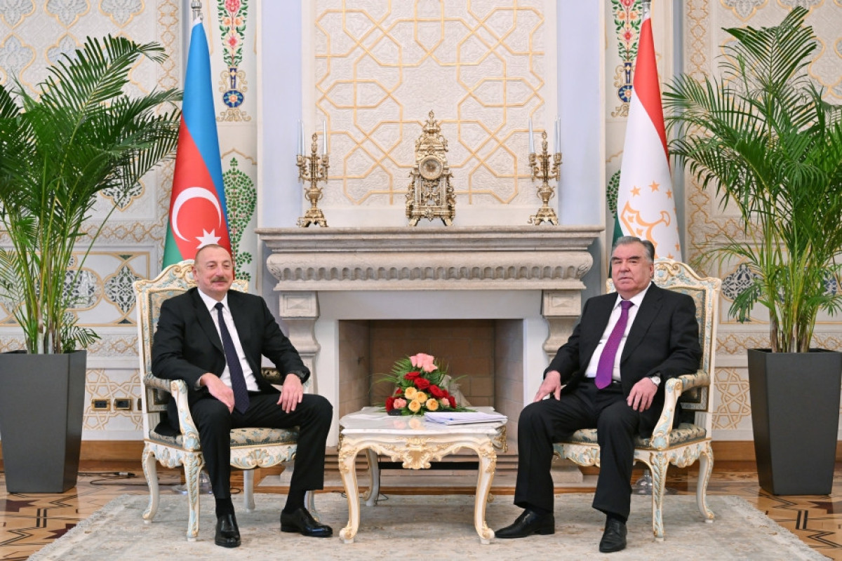 Prezident İlham Əliyev: Əminəm ki, Azərbaycan-Tacikistan münasibətlərinin çox yaxşı gələcəyi var