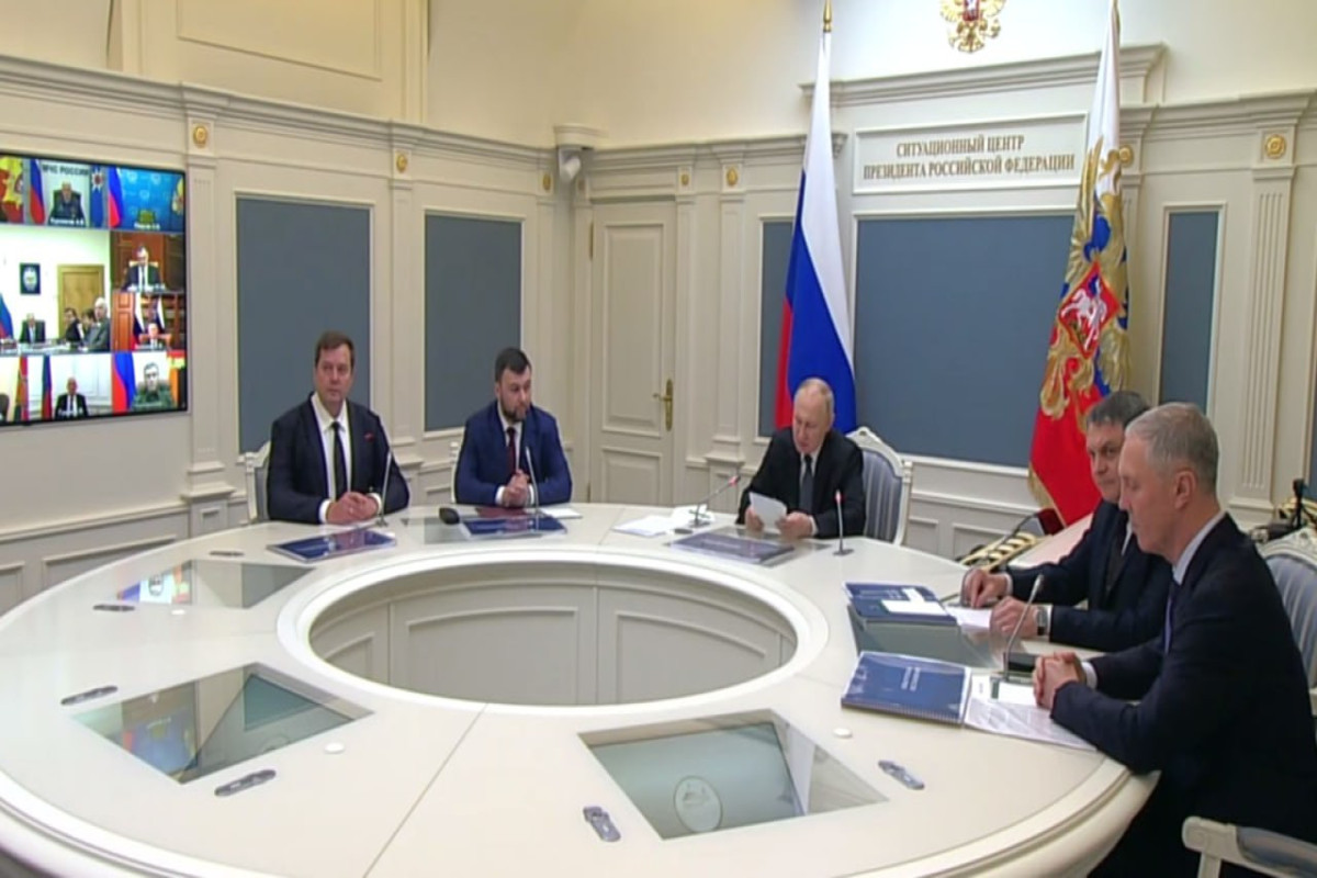 Putinin rəhbərliyi ilə Rusiya Təhlükəsizlik Şurasının müşavirəsi keçirilir