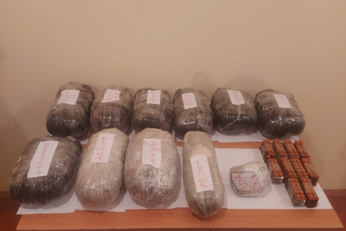 İrandan Azərbaycana 11 kq narkotik keçirilməsinin qarşısı alınıb - FOTO 